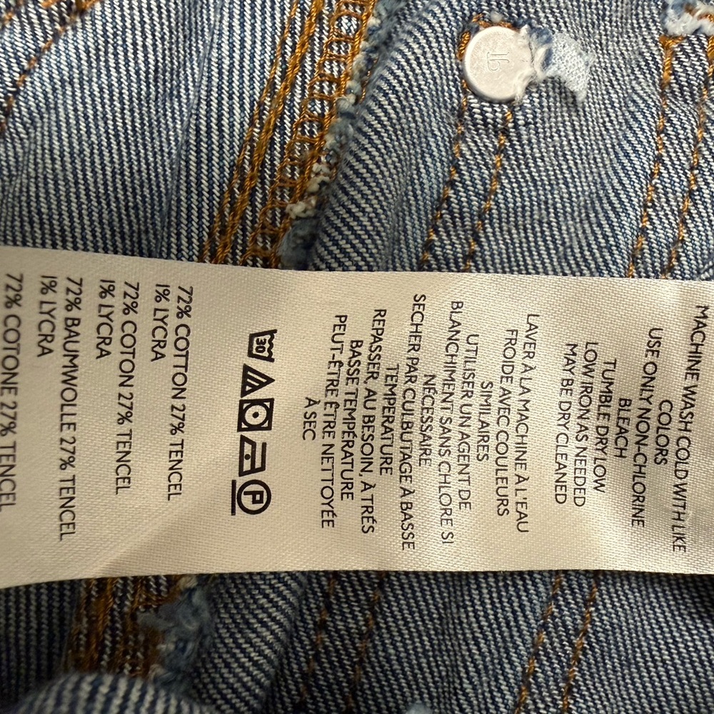 Pilcro Anthropology Two-Tone Blue Flare Jeans - Picture 10 of 10